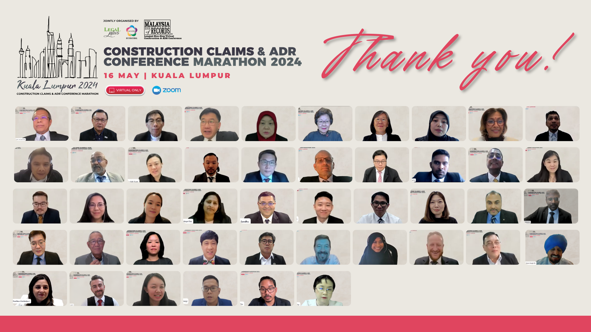 Construction Claims and ADR Conference Marathon 2024 | 16 May | Zoom