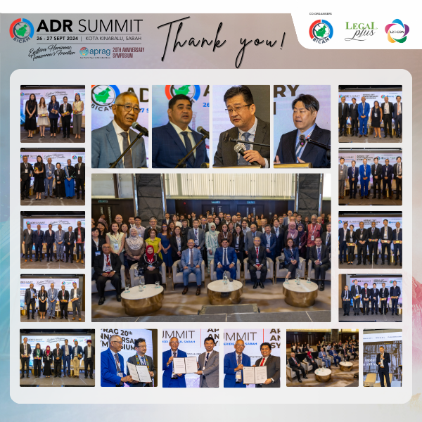 BICAM ADR SUMMIT | 26-27 September 2024 |  Le Méridien Kota Kinabalu, Sabah